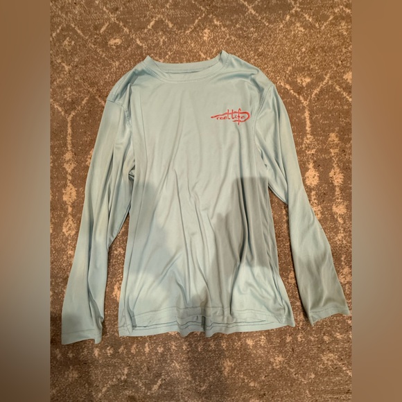 Adult Reel Life (size M) American Flag Fishing Shirt - Picture 1 of 4